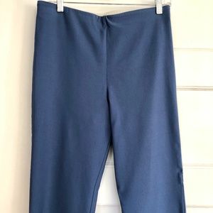 Sara Campbell pull on stretch pants chambray blue color M